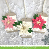 stitched poinsettia