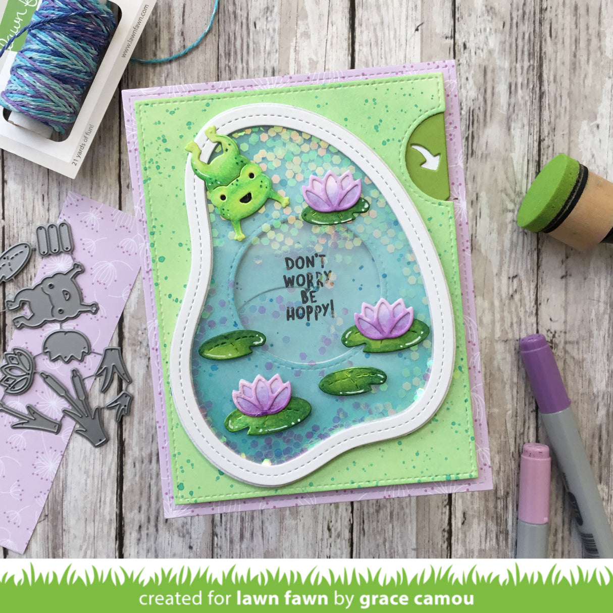 stitched pond frame
