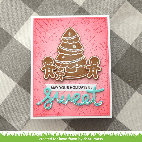 stitched snowflake backdrop