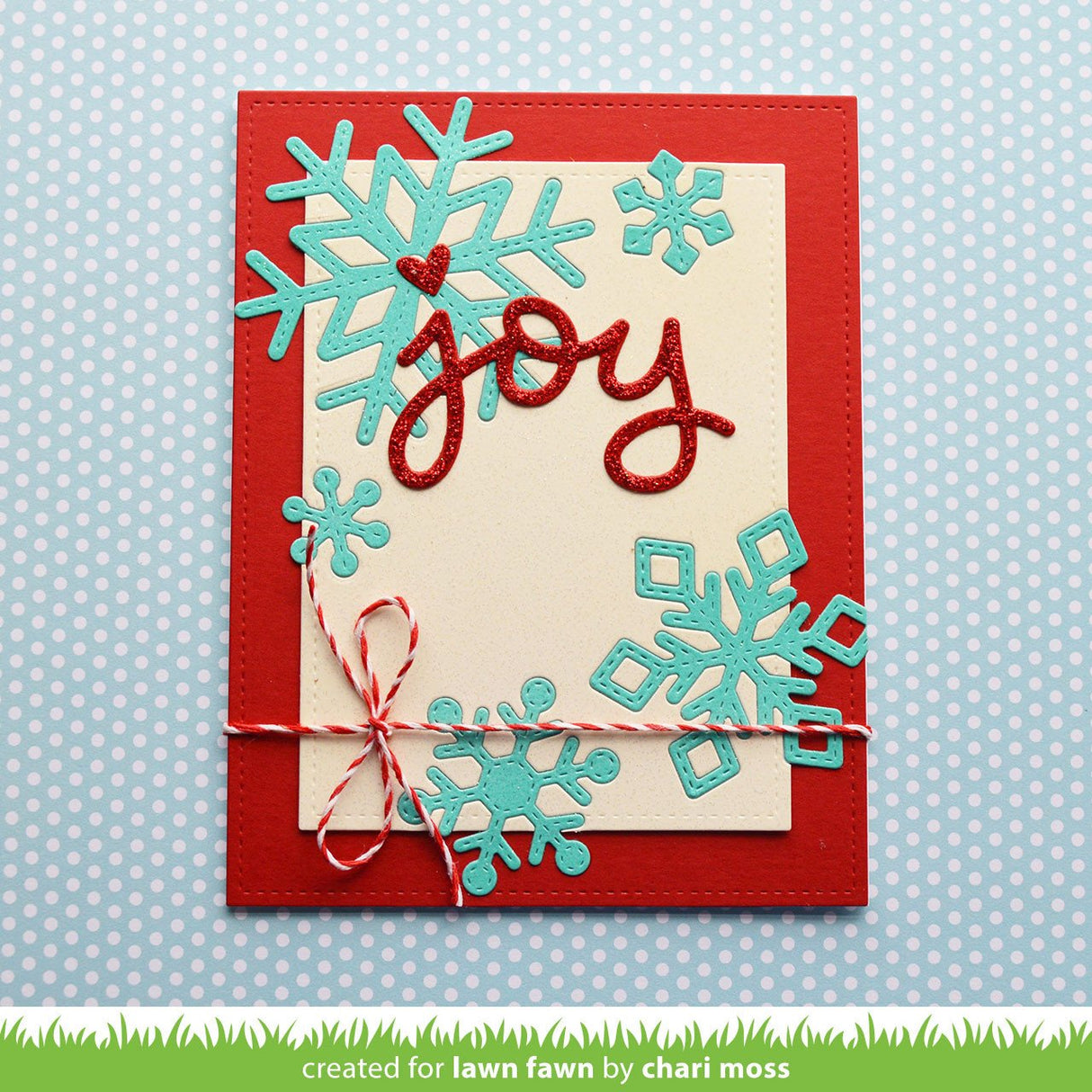 stitched snowflakes