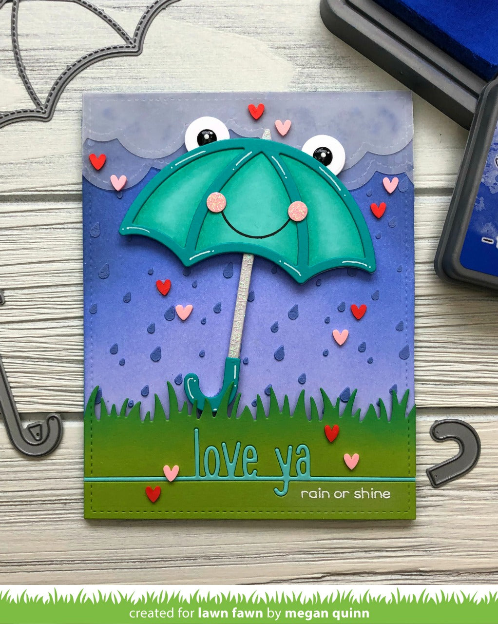 rainy backdrop: portrait