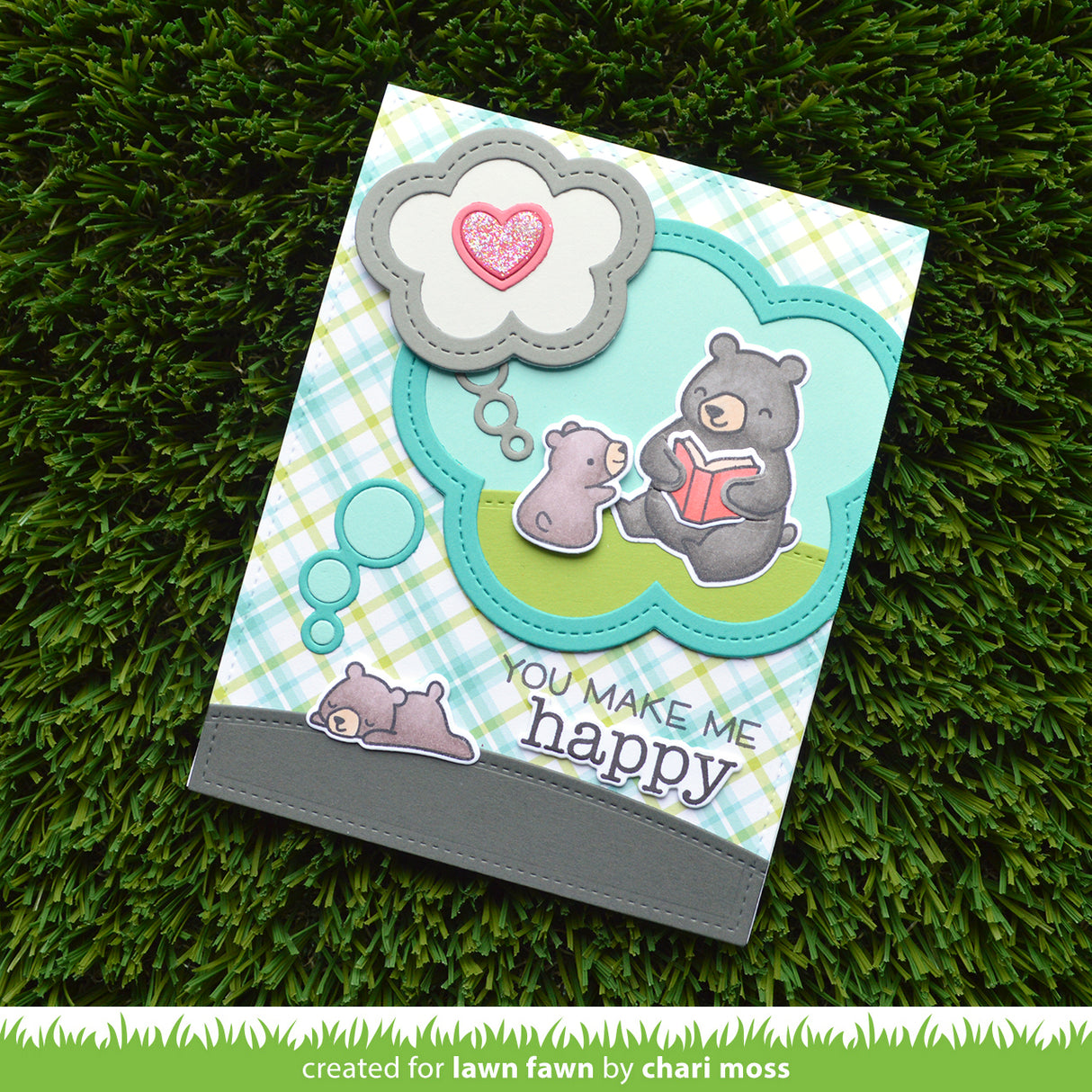 outside in stitched thought bubble stackables
