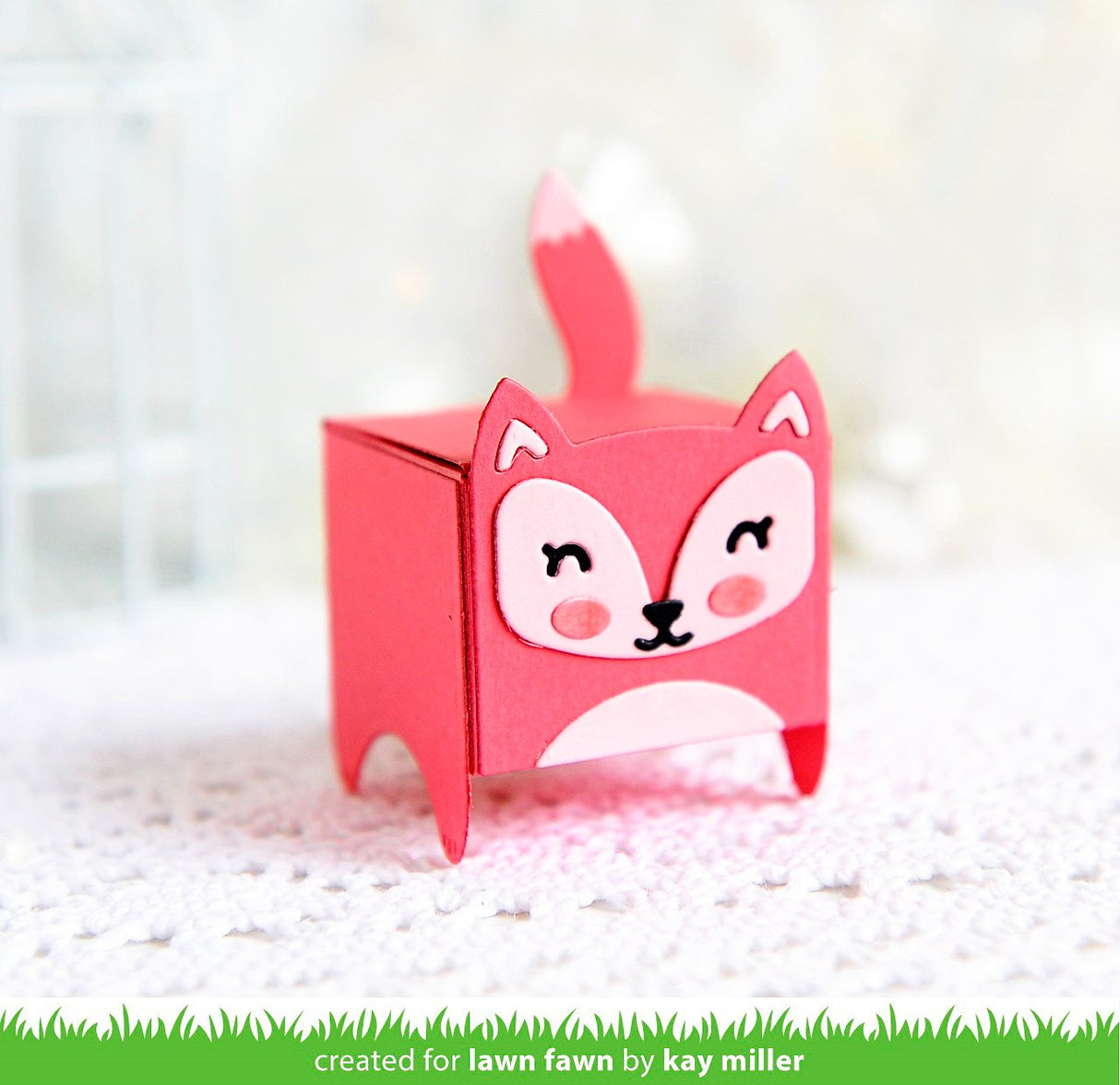 tiny gift box raccoon and fox add-on