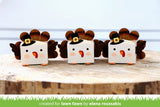 tiny gift box peacock and turkey add-on