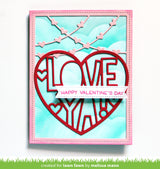 heart garland backdrop: portrait
